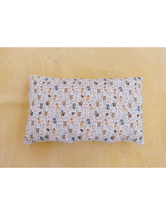 Kinder Kissen mit Bärchenmotiv natur, rechteckig