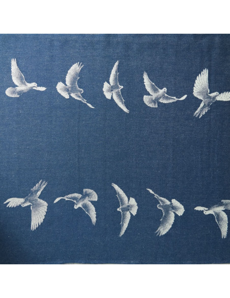 Didymos Tragetuch, blau/weiß Taube