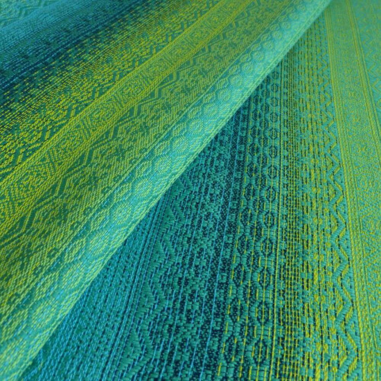 Tragetuch grün, türkis, blau