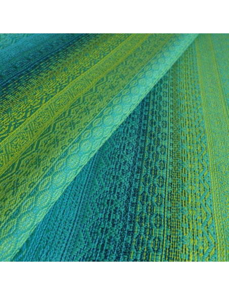 Tragetuch grün, türkis, blau