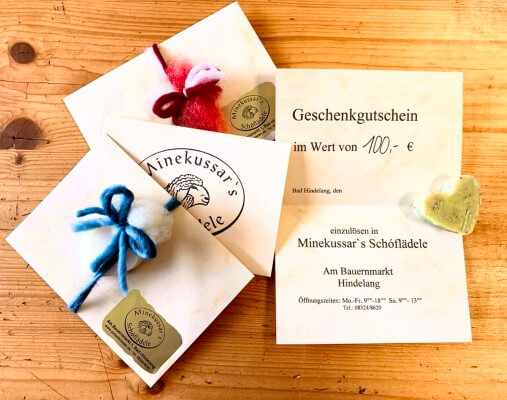 Bad Hindelang Gutschein 100 Euro im Schäferladen